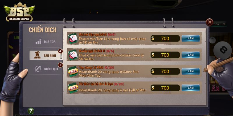 Khuyến mãi B52club dành cho tân binh với khoản thưởng hấp dẫn Khuyến mãi B52club dành cho tân binh với khoản thưởng hấp dẫn