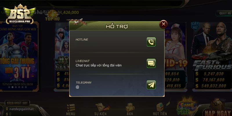 Người chơi được hỗ trợ tất tần tật khi tham gia Nổ Hũ B52club Người chơi được hỗ trợ tất tần tật khi tham gia Nổ Hũ B52club