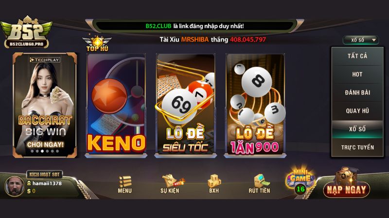 Cược xổ số B52club không giới hạn ván cược Cược xổ số B52club không giới hạn ván cược